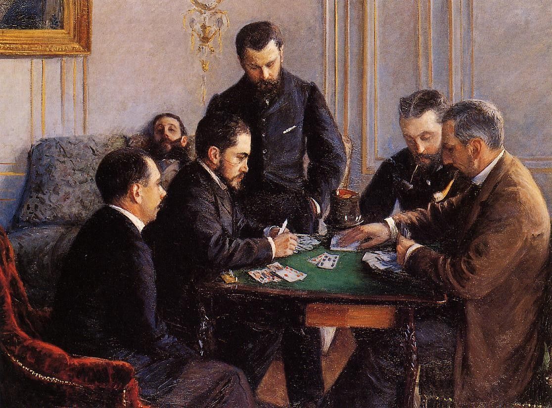 Gustave Caillebotte Game of Bezique